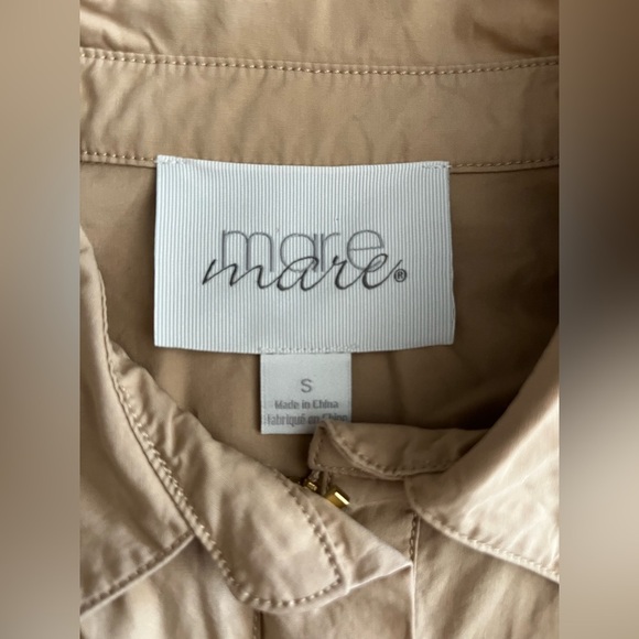 Anthropologie Mare Mare Long-Sleeve Collared Zip-Front Midi Dress - Small - Picture 5 of 10